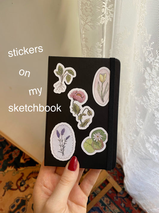 “Flora” vinyl stickersheet