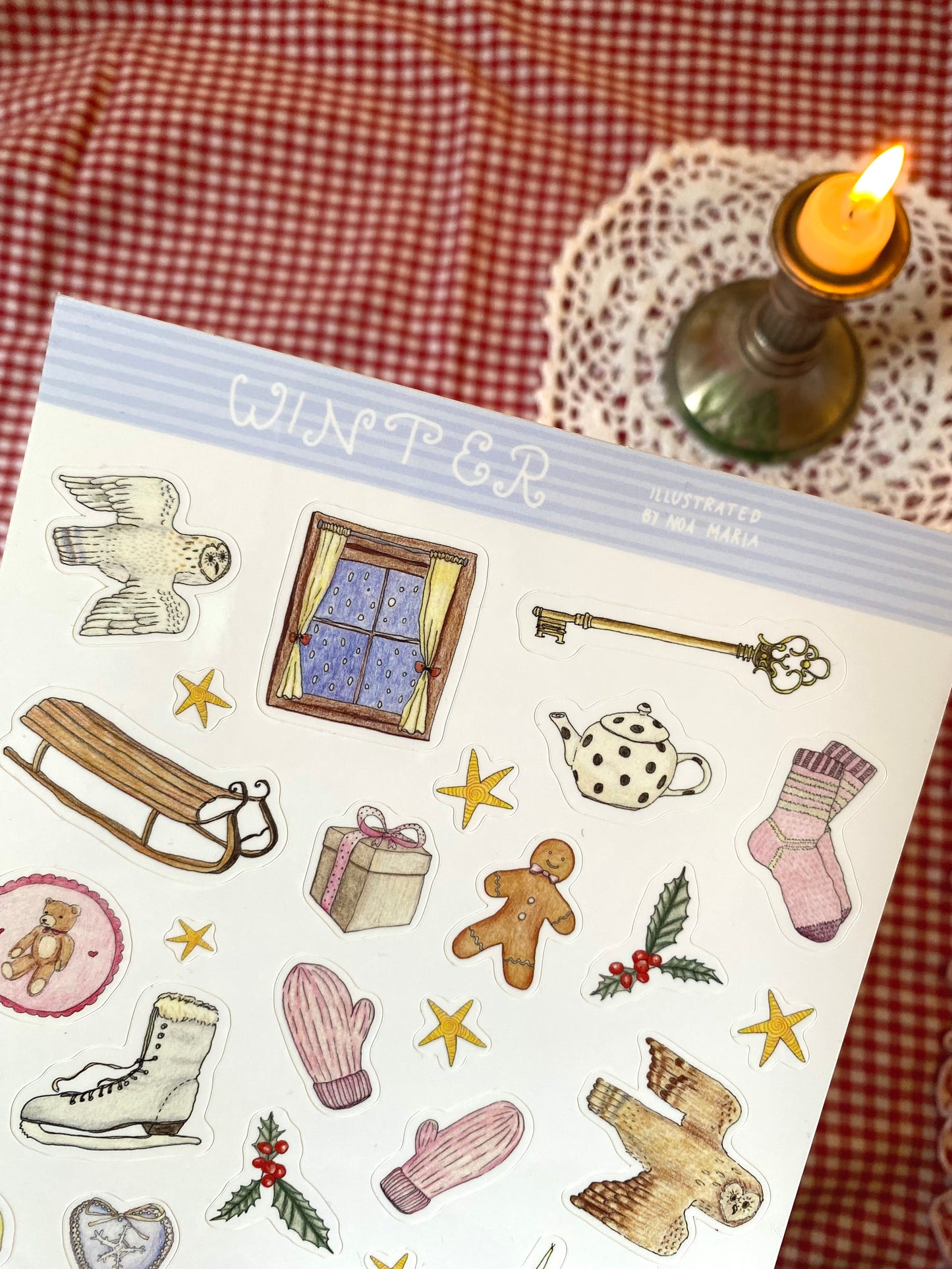 „winter“ vinyl stickersheet 👼🏼