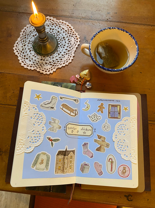 „winter“ vinyl stickersheet 👼🏼